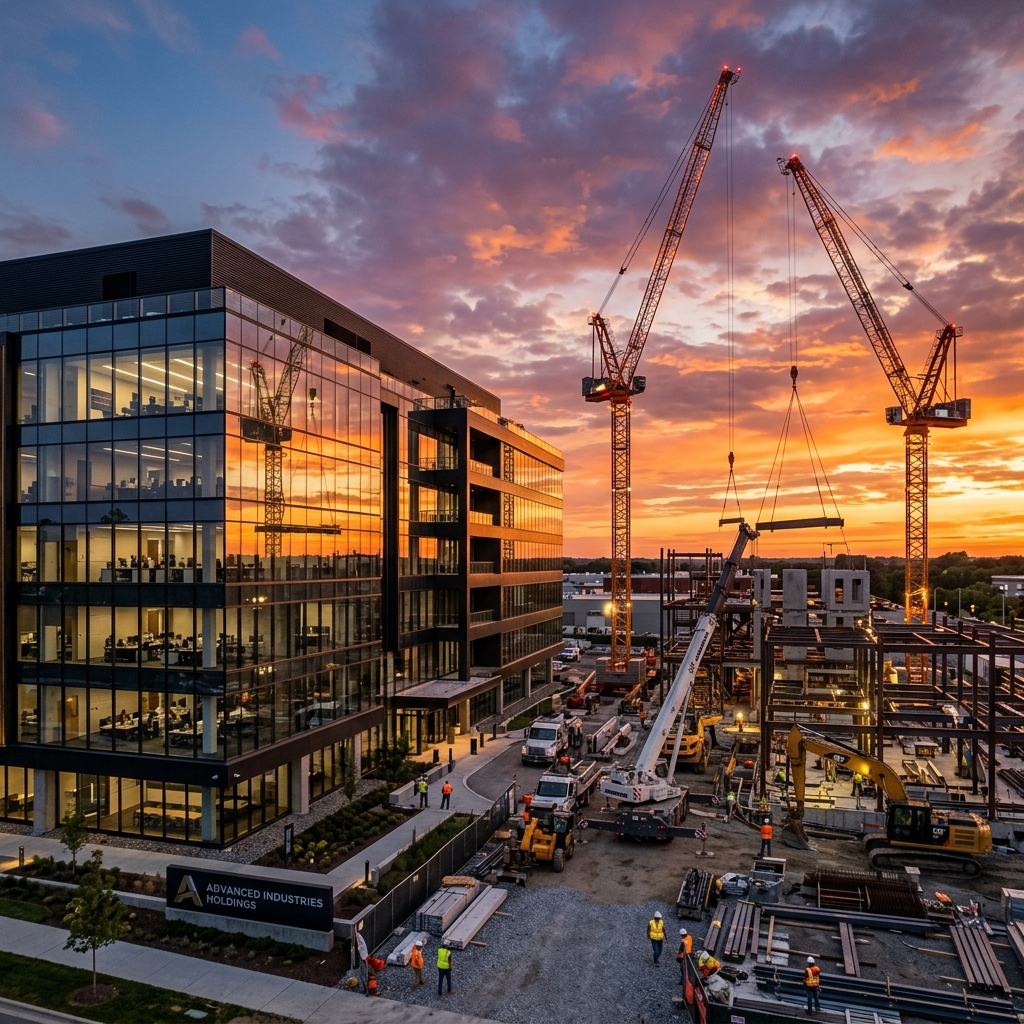 Construction Site Sunset